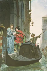 Atardecer en Venecia, 1875 (detalle)